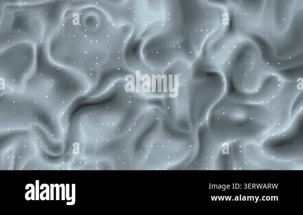 Abstract flowing liquid with small white particles, a mesmerizing ...