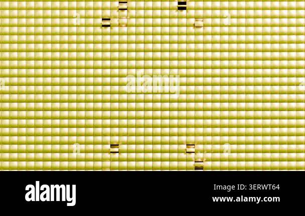 Elegant gold metallic tile grid animation featuring subtle rotational ...