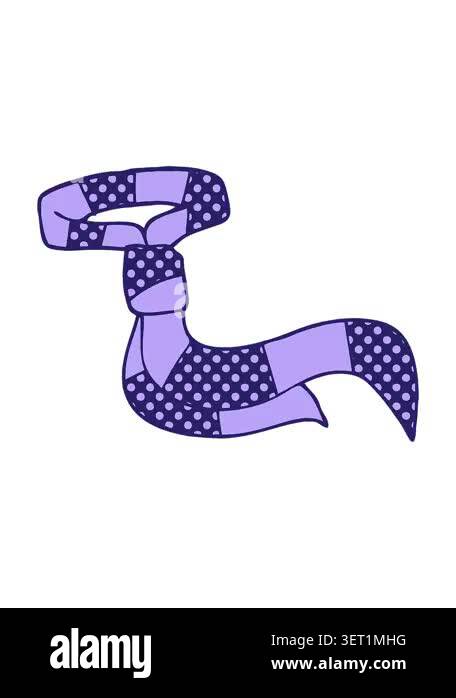purple and blue polka dot tie is animated with a subtle shimmering ...