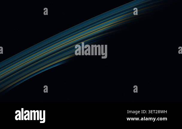 Flowing Blue and Gold Planetary Rings Loop Stock Video Footage - Alamy