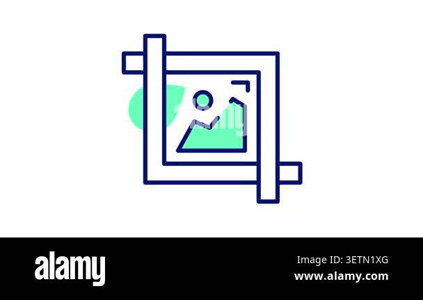 Image crop tool animated vector, editing tool, Perfect for web and app ...