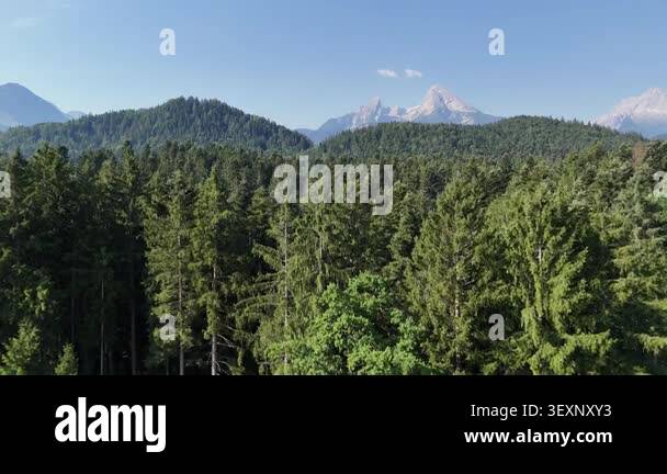 Picturesque summer landscape with a mountain village in the valley of ...