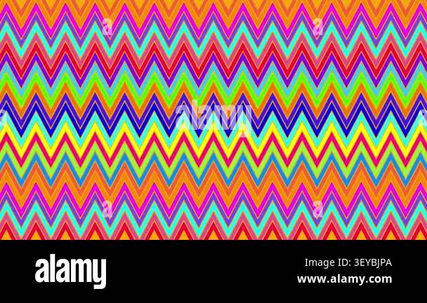 Vibrant Colorful Zigzag Pattern 4K Stock Video Footage - Alamy