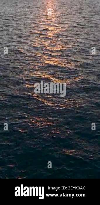 Natural pattern of waves highlighted by evening sunlight Stock Video ...