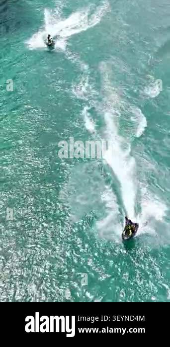 Fast curved motion creates wide splash pattern and visible circular ...