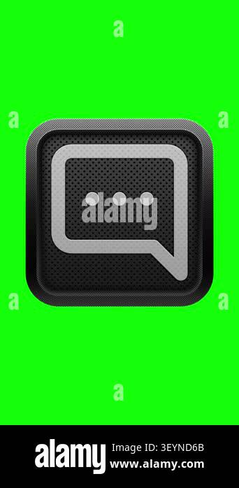3D Location Pin Map Navigation Icon on Green Screen Button Stock Video ...