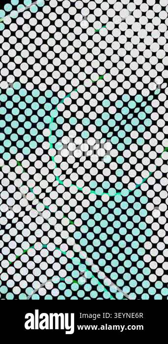 Abstract Halftone Dot Pattern Animation in Teal and Green Stock Video ...