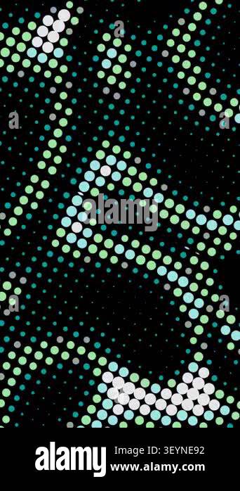Teal and Green Abstract Dot Pattern Motion Background Stock Video ...