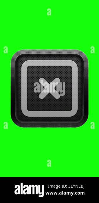Metallic location map pin icon interface button on green background ...
