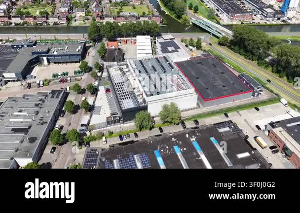 Diemen, 4 June 2026, The Netherlands. Aerial perspective of a modern ...