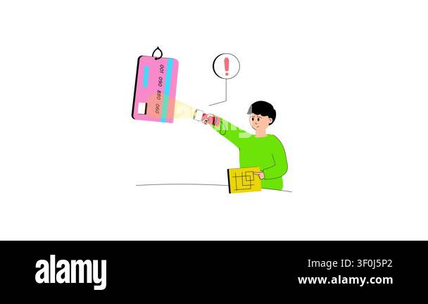 Protect your credit card from potential damages and fraud Stock Video ...