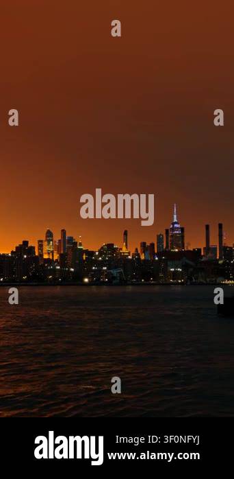 Empire State Building And Manhattan Skyscrapers During Orange Sunset empire-state-building-and-manhattan-skyscrapers-during-orange-sunset