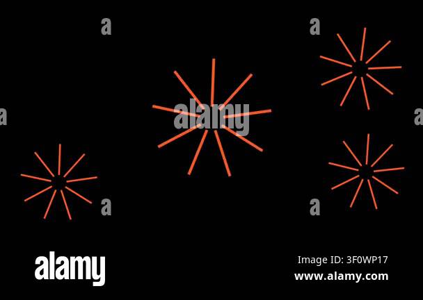 Creative Loading Animations Abstract orange glowing starburst loading animation with multiple ...