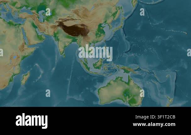 South China Sea excluding sub-basins. Location diagram on a colored ...