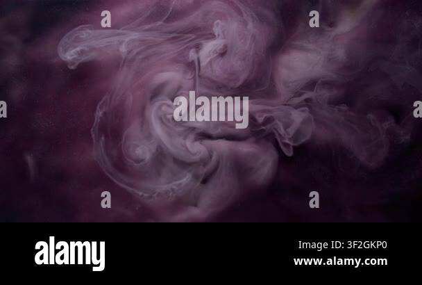 Smoke wave. Paint mix. Gray purple shimmering grunge smog art fluid