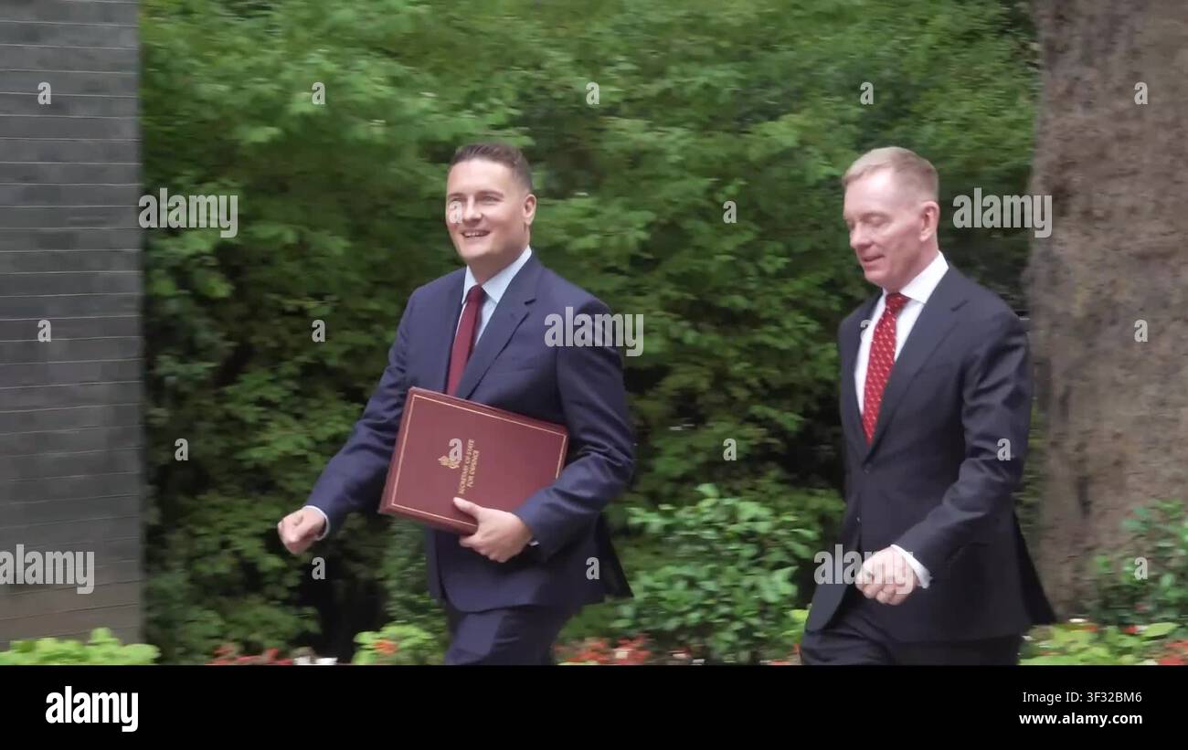Ministers Arrive At Downing Street For First Cabinet Meeting With Andy 