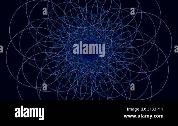 image of the fractal shape on the black background Stock Video Footage ...