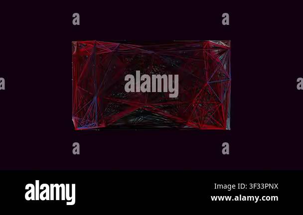 image of one digital fractal on black color Stock Video Footage - Alamy