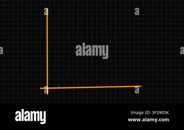 Orange and Grey Abstract Data Graph with Grid and Percentage Labels ...