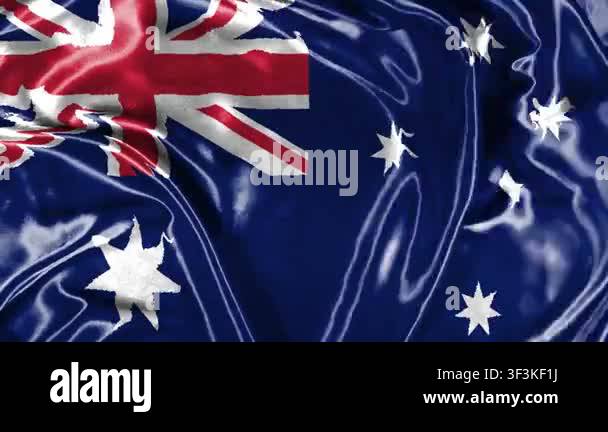 Background of Australian national flag Stock Video Footage - Alamy