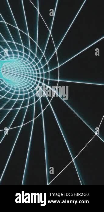 Futuristic 3D Cyan Wireframe Wormhole Grid Tunnel Animating Into Deep futuristic-3d-cyan-wireframe-wormhole-grid-tunnel-animating-into-deep