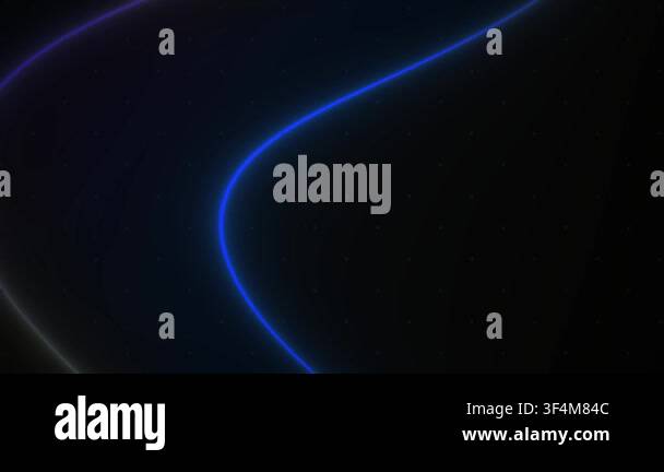 Glowing neon lines on dark background, abstract design elements Stock ...