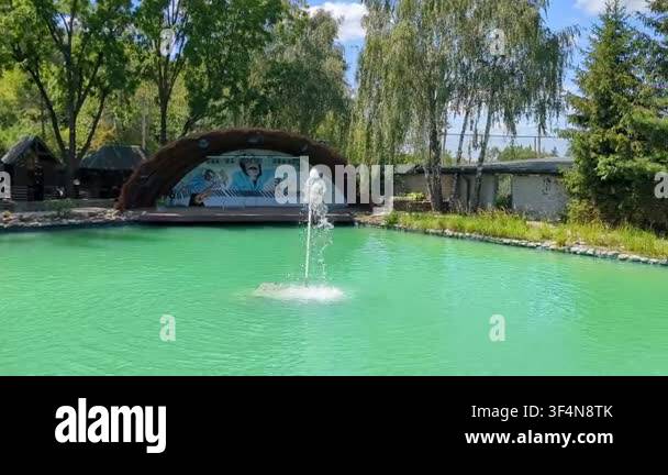 Park over the pond Stock Video Footage - Alamy