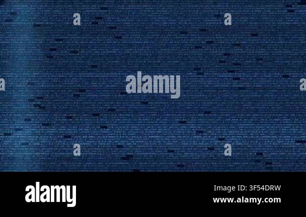 Binary code scrolling across digital background with motion blur ...