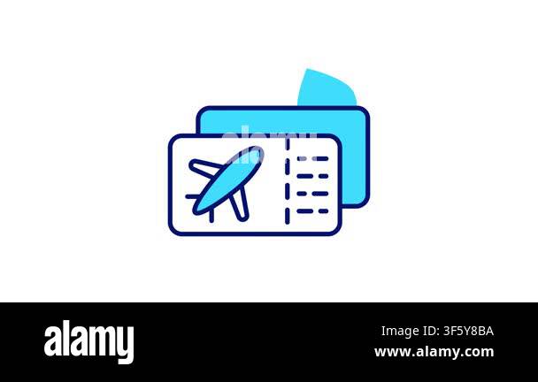 Amazing vector of air ticket, travel pass for flight editable icon ...