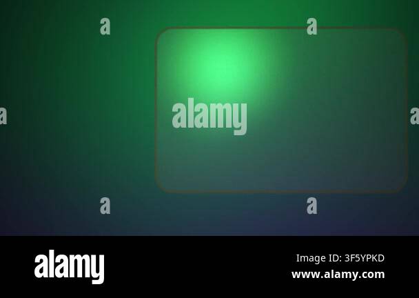 Glowing rectangle shapes in dark background with green and purple light ...