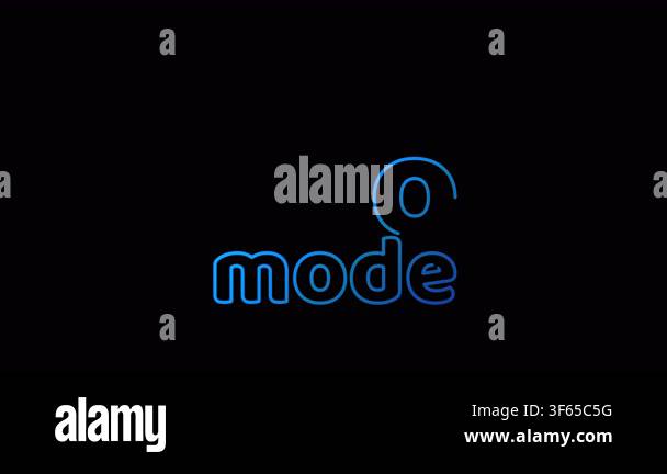 Eco mode and ecology friendly line symbol loopable background. Cyber ...