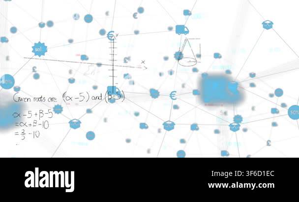 Camera refocusing initiating pan blue nodes drifting graph drawing math ...