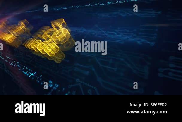 Eco mode and ecology friendly hologram symbol appears on a electronic ...
