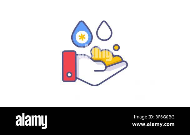 hand washing Modern concepts design, Premium quality animated vector ...