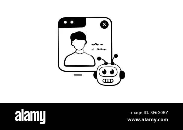 Take your hands on this unique icon animation of virtual meeting ...