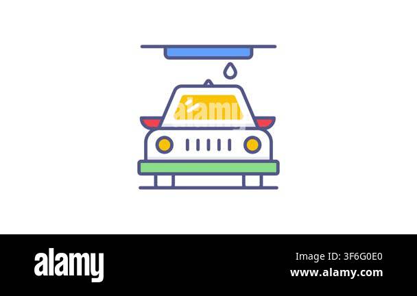 car washing Modern concepts design, Premium quality animated vector ...