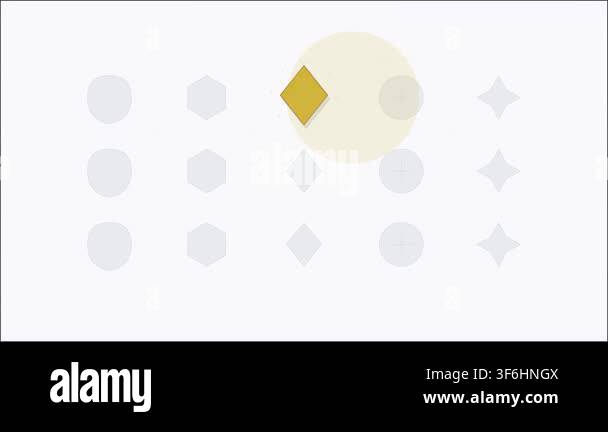 Animated minimalist grid of geometric shapes highlighting selection ...