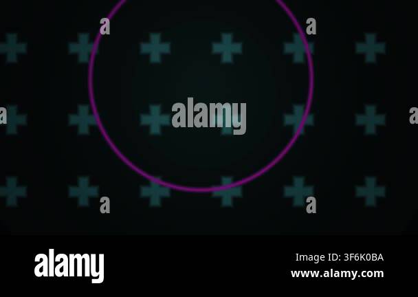A hypnotic digital motion graphic showing a glowing yellow light pulse ...