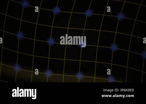 A high-tech digital background featuring a dark grid structure with ...