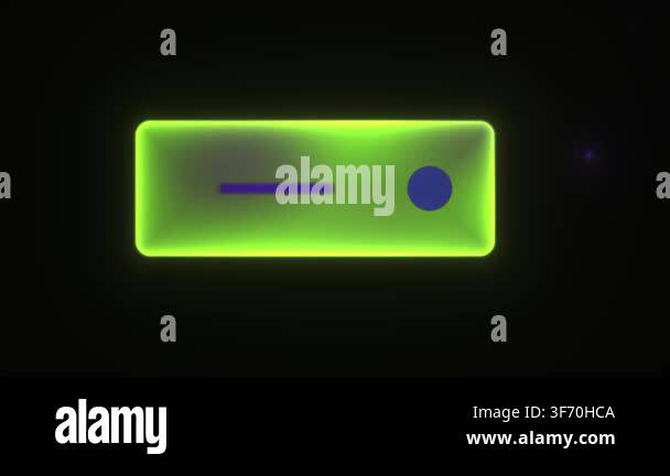 A minimalist digital graphic featuring a glowing neon green rectangular ...