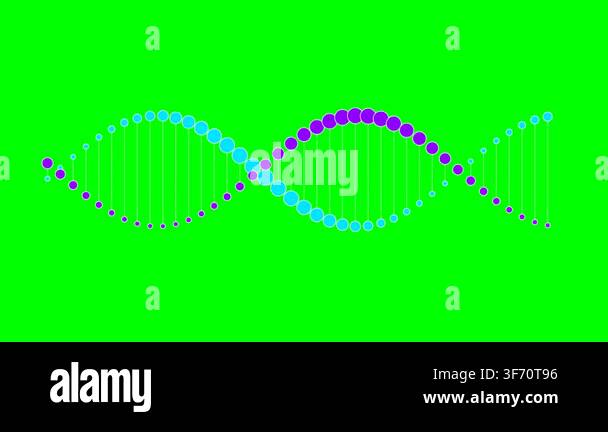 A vibrant graphic representation of a DNA double helix structure ...