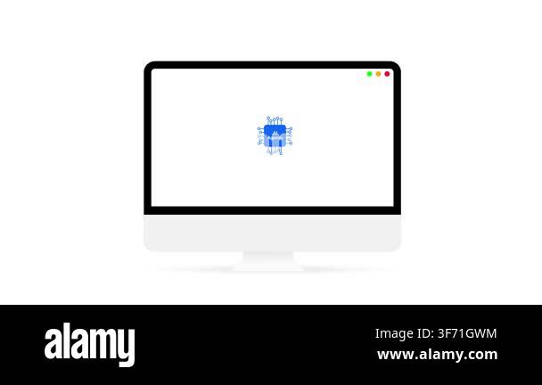 Ai agents concept with circuit board digital icons computer interface ...
