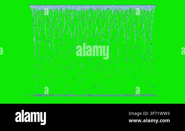 Front view of Dripping Water with a Small Flow from a large linear ...