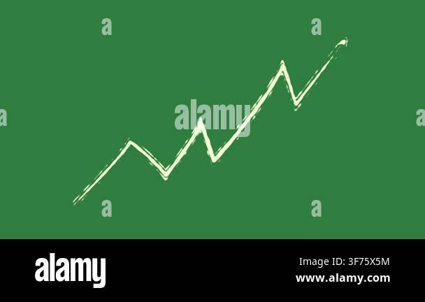 growing graph icon, vector illustration Stock Video Footage - Alamy