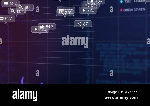 Analytics dashboard receiving feed, spawning tip bubbles, aligning with ...