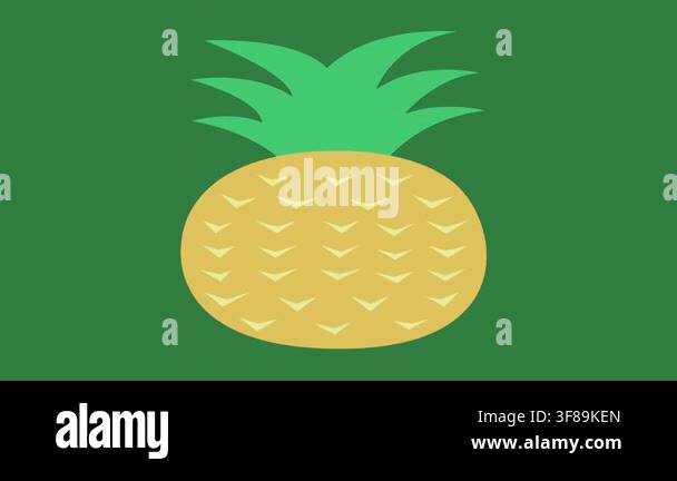 pineapple-icon-flat-illustration-of-fruit-vector-icon-for-web-stock