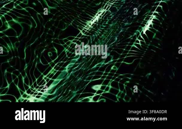 Abstract Motion Dynamic Green Abstract Motion Graphics Loop with Wavy ...
