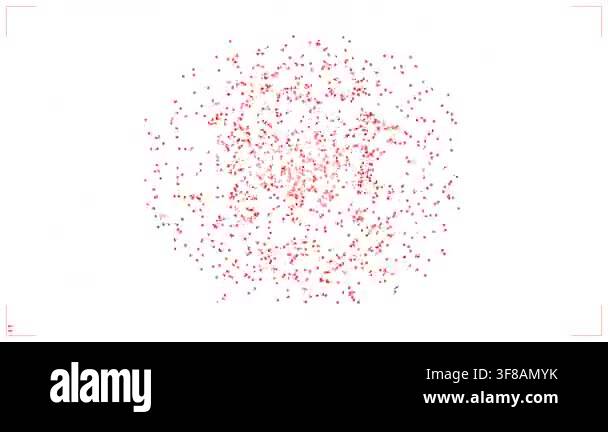 Dynamic animation of a red X mark inside a circle composed of ...