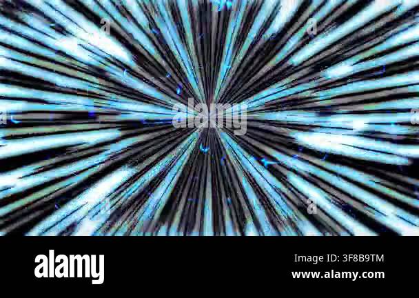 Dynamic light rays radiating from the center, simulating warp speed or ...