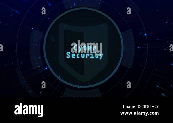 Cybersecurity title fading, HUD forming, monitor shield forming, scan ...